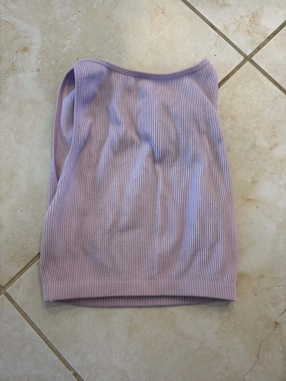 Cotton On Purple Ribbed Tank Top Size M/L